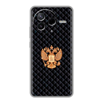 Силиконовый чехол на Poco F7 Pro с принтом Герб России принт Силиконовый чехол на Poco F7 Pro с принтом Герб России принт