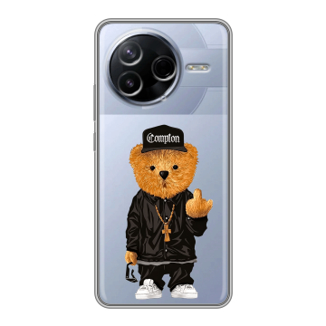 Силиконовый чехол на Poco F7 Pro с принтом Мишка Силиконовый чехол на Poco F7 Pro с принтом Мишка