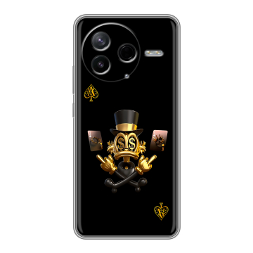Силиконовый чехол на Poco F7 Pro с принтом Золотой скрудж макдак