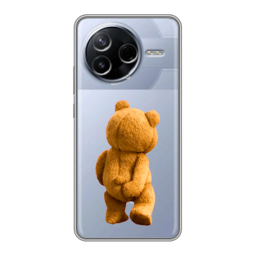 Силиконовый чехол на Poco F7 Pro с принтом Медведь Силиконовый чехол на Poco F7 Pro с принтом Медведь