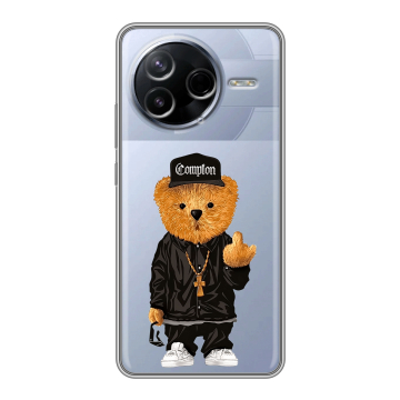 Силиконовый чехол на Poco F7 Pro с принтом Плюшевый медведь Силиконовый чехол на Poco F7 Pro с принтом Плюшевый медведь
