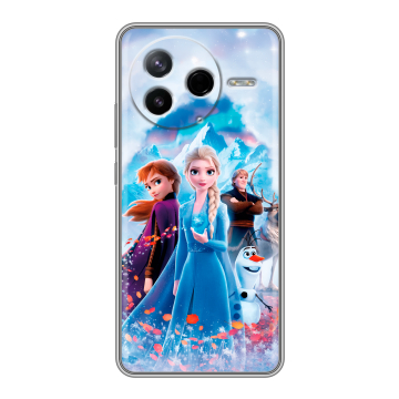 Силиконовый чехол на Poco F7 Pro с принтом Холодное сердце Frozen Силиконовый чехол на Poco F7 Pro с принтом Холодное сердце Frozen