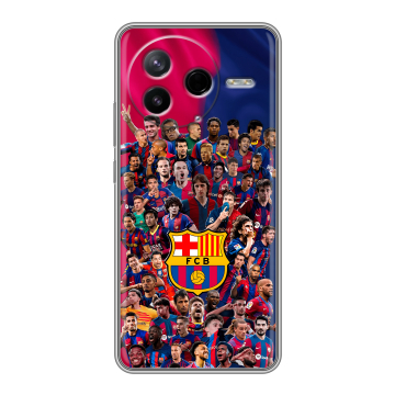 Силиконовый чехол на Poco F7 Pro с принтом Барселона Barcelona