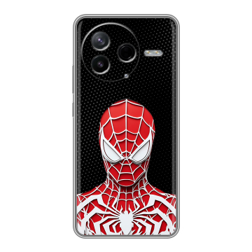 Силиконовый чехол на Poco F7 Pro с принтом человек паук spiderman Силиконовый чехол на Poco F7 Pro с принтом человек паук spiderman