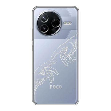 Силиконовый чехол на Poco F7 Pro с принтом Сотворение мира