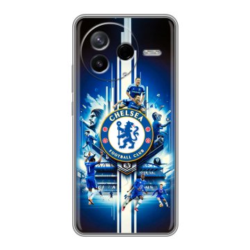 Силиконовый чехол на Poco F7 Pro с принтом Chelsea Челси