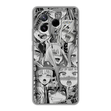 Силиконовый чехол на Poco F7 Pro с принтом Ahegao Ахегао Аниме