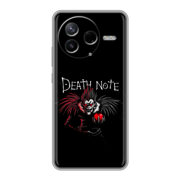 Силиконовый чехол на Poco F7 Pro с принтом Death note Тетрадь смерти Силиконовый чехол на Poco F7 Pro с принтом Death note Тетрадь смерти