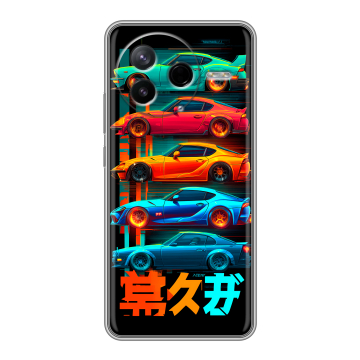 Силиконовый чехол на Poco F7 Pro с принтом машины тачки Силиконовый чехол на Poco F7 Pro с принтом машины тачки