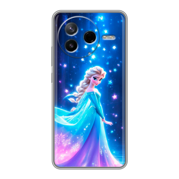 Силиконовый чехол на Poco F7 Pro с принтом Холодное сердце Frozen Силиконовый чехол на Poco F7 Pro с принтом Холодное сердце Frozen