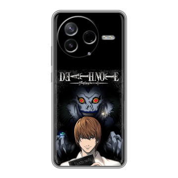 Силиконовый чехол на Poco F7 Pro с принтом Death note Тетрадь смерти Силиконовый чехол на Poco F7 Pro с принтом Death note Тетрадь смерти