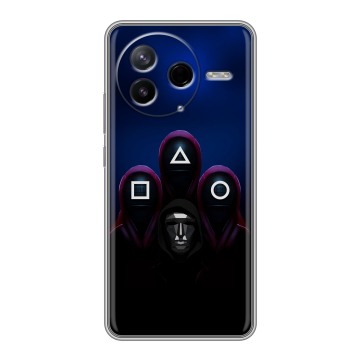 Силиконовый чехол на Poco F7 Pro с принтом Игра Кальмара Силиконовый чехол на Poco F7 Pro с принтом Игра Кальмара