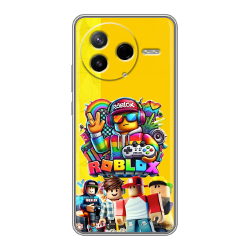 Силиконовый чехол на Poco F7 Pro с принтом Roblox Роблокс Силиконовый чехол на Poco F7 Pro с принтом Roblox Роблокс