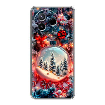 Силиконовый чехол на Poco F7 Pro с принтом Новый год Силиконовый чехол на Poco F7 Pro с принтом Новый год