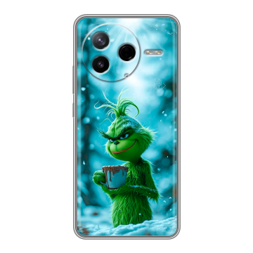 Силиконовый чехол на Poco F7 Pro с принтом Новый год гринч Силиконовый чехол на Poco F7 Pro с принтом Новый год гринч
