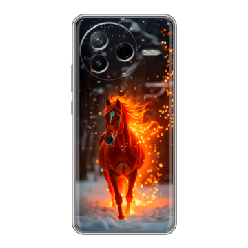 Силиконовый чехол на Poco F7 Pro с принтом Новый год