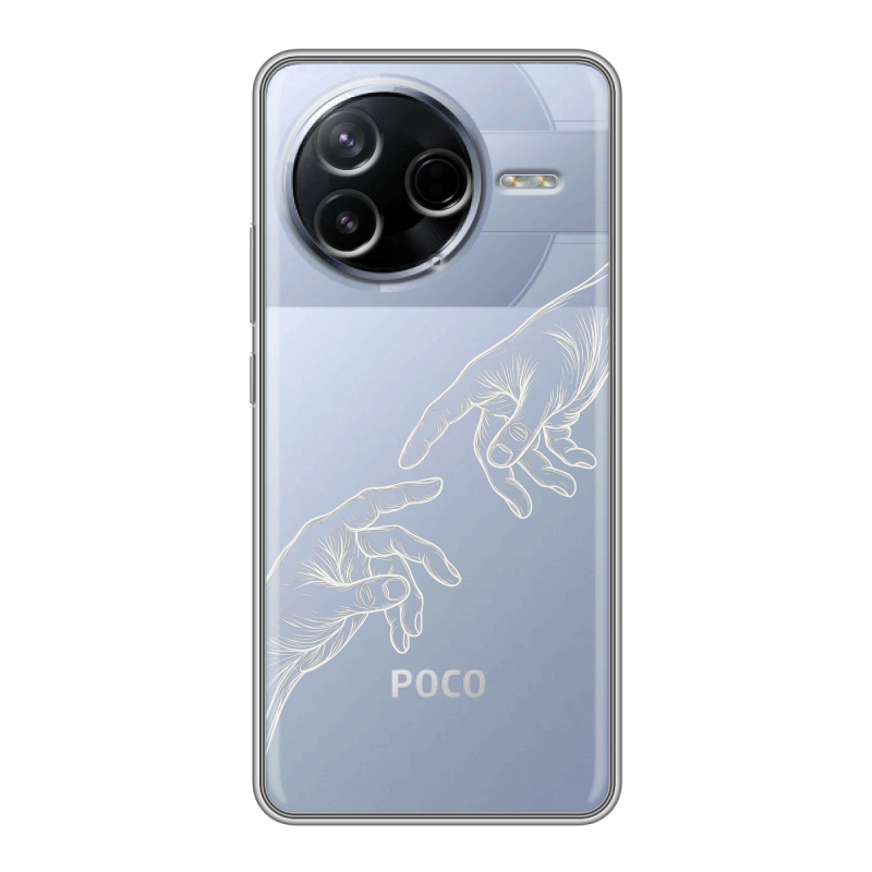 Силиконовый чехол на Poco F7 Pro с принтом Сотворение мира Силиконовый чехол на Poco F7 Pro с принтом Сотворение мира