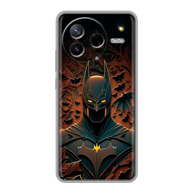 Силиконовый чехол на Poco F7 Pro с принтом Batman Бэтмен Силиконовый чехол на Poco F7 Pro с принтом Batman Бэтмен