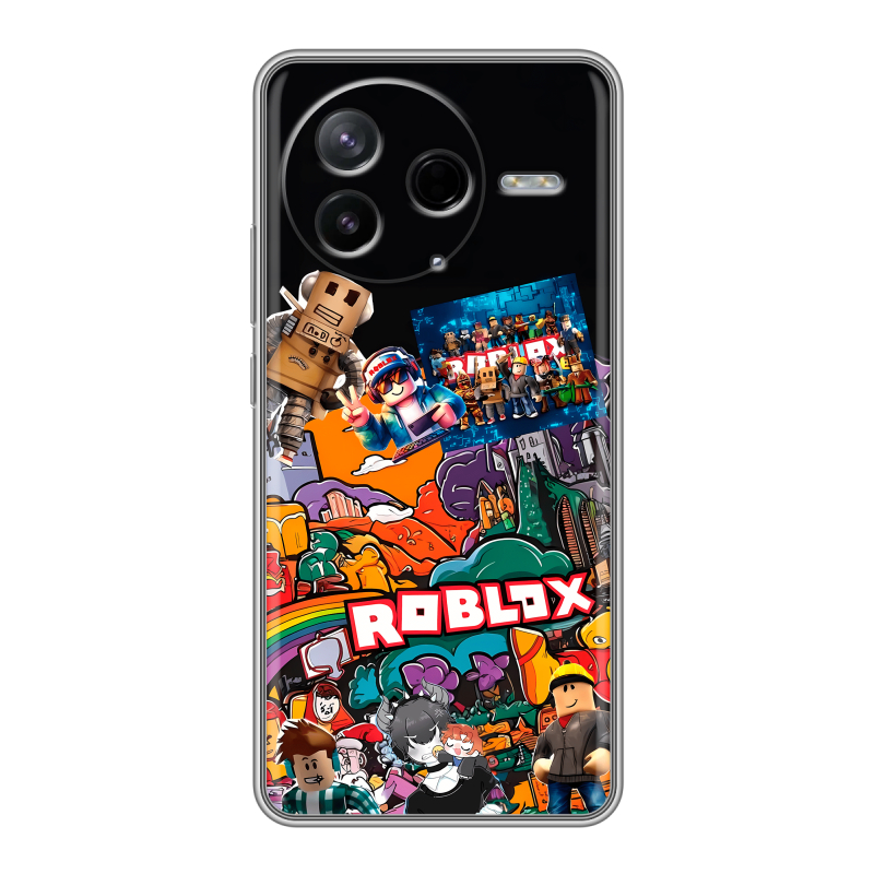 Силиконовый чехол на Poco F7 Pro с принтом Roblox Роблокс Силиконовый чехол на Poco F7 Pro с принтом Roblox Роблокс