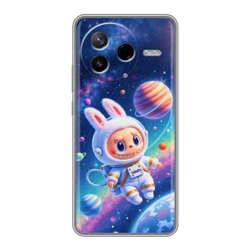Силиконовый чехол на Poco F7 Pro с принтом Labubu Лабубу Силиконовый чехол на Poco F7 Pro с принтом Labubu Лабубу