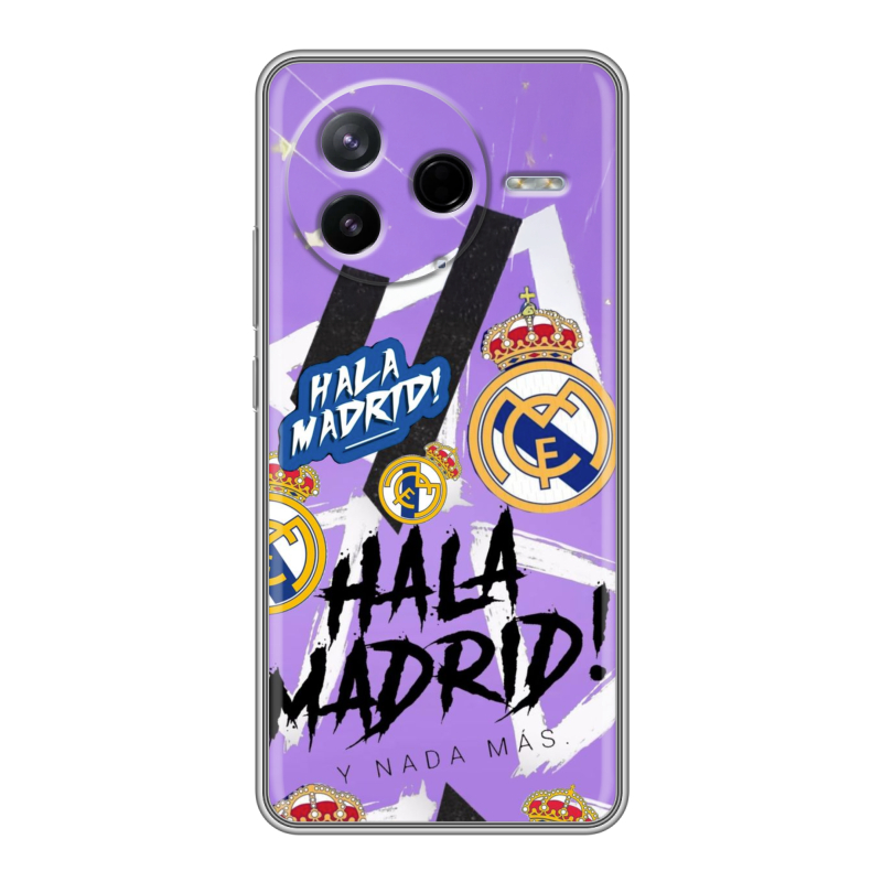 Силиконовый чехол на Poco F7 Pro с принтом Real Madrid Реал Мадрид Силиконовый чехол на Poco F7 Pro с принтом Real Madrid Реал Мадрид