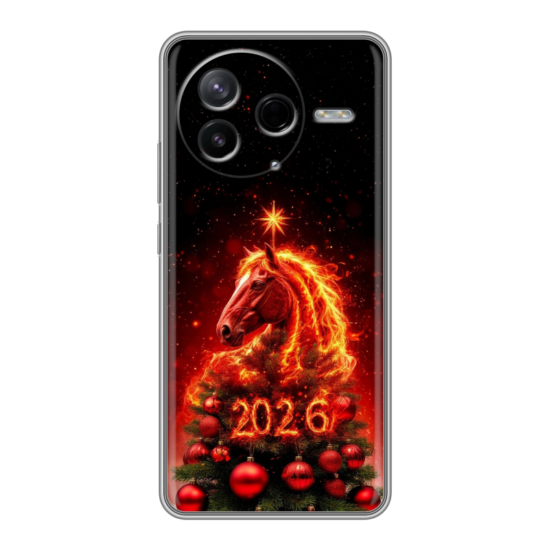 Силиконовый чехол на Poco F7 Pro с принтом Новый год Силиконовый чехол на Poco F7 Pro с принтом Новый год