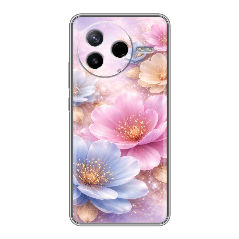 Силиконовый чехол на Poco F7 Pro с принтом женский Силиконовый чехол на Poco F7 Pro с принтом женский