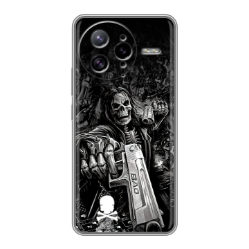 Силиконовый чехол на Poco F7 Ultra с принтом Скелет Силиконовый чехол на Poco F7 Ultra с принтом Скелет