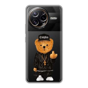 Силиконовый чехол на Poco F7 Ultra с принтом Мишка Силиконовый чехол на Poco F7 Ultra с принтом Мишка