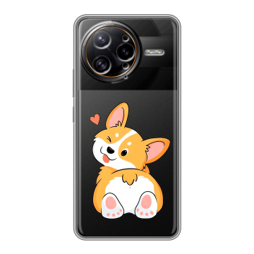 Силиконовый чехол на Poco F7 Ultra с принтом Корги Силиконовый чехол на Poco F7 Ultra с принтом Корги