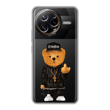 Силиконовый чехол на Poco F7 Ultra с принтом Плюшевый медведь Силиконовый чехол на Poco F7 Ultra с принтом Плюшевый медведь