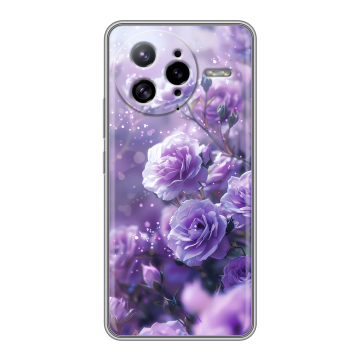 Силиконовый чехол на Poco F7 Ultra с принтом Розы цветы