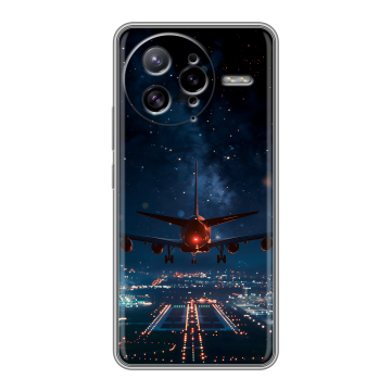 Силиконовый чехол на Poco F7 Ultra с принтом самолет Силиконовый чехол на Poco F7 Ultra с принтом самолет