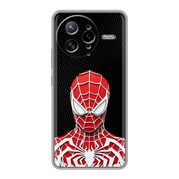 Силиконовый чехол на Poco F7 Ultra с принтом человек паук spiderman Силиконовый чехол на Poco F7 Ultra с принтом человек паук spiderman