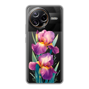Силиконовый чехол на Poco F7 Ultra с принтом Цветы орхидеи