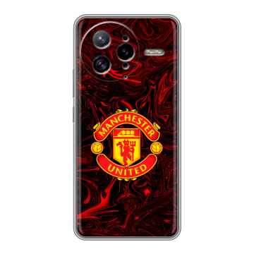 Силиконовый чехол на Poco F7 Ultra с принтом Manchester United