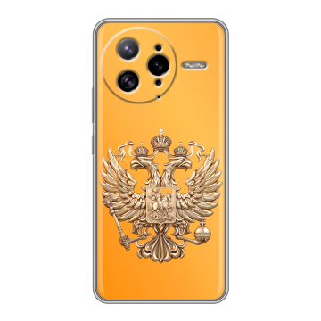 Силиконовый чехол на Poco F7 Ultra с принтом Герб Флаг России