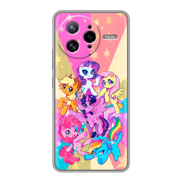Силиконовый чехол на Poco F7 Ultra с принтом My little pony Дружба чудо Силиконовый чехол на Poco F7 Ultra с принтом My little pony Дружба чудо