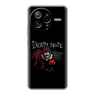 Силиконовый чехол на Poco F7 Ultra с принтом Death note Тетрадь смерти Силиконовый чехол на Poco F7 Ultra с принтом Death note Тетрадь смерти