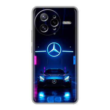 Силиконовый чехол на Poco F7 Ultra с принтом Mercedes Мерседес