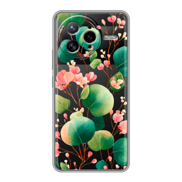 Силиконовый чехол на Poco F7 Ultra с принтом женский