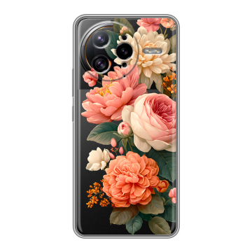 Силиконовый чехол на Poco F7 Ultra с принтом цветы