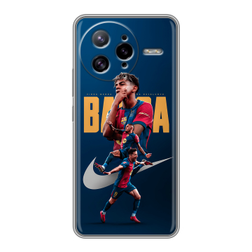 Силиконовый чехол на Poco F7 Ultra с принтом Барселона Barca Yamal 