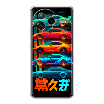 Силиконовый чехол на Poco F7 Ultra с принтом машины тачки
