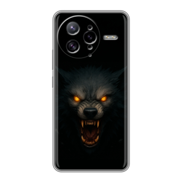 Силиконовый чехол на Poco F7 Ultra с принтом Волк