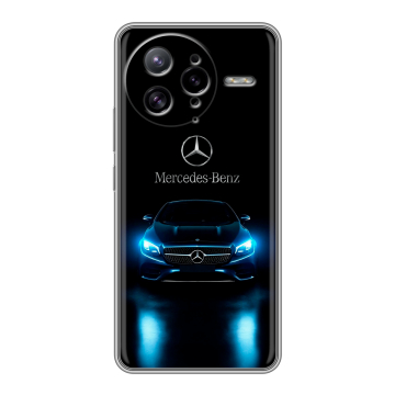 Силиконовый чехол на Poco F7 Ultra с принтом Mercedes Мерседес