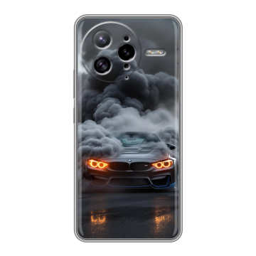 Силиконовый чехол на Poco F7 Ultra с принтом BMW БМВ