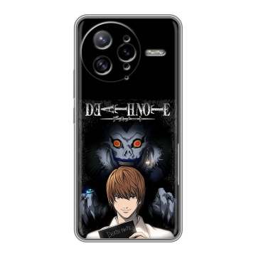 Силиконовый чехол на Poco F7 Ultra с принтом Death note Тетрадь смерти