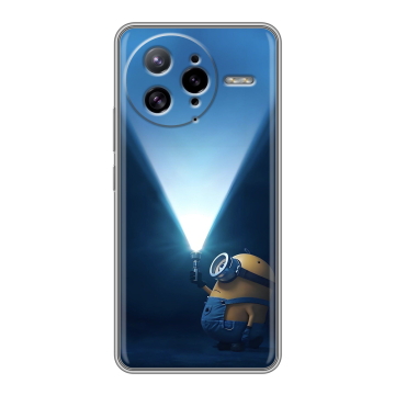 Силиконовый чехол на Poco F7 Ultra с принтом Миньоны Силиконовый чехол на Poco F7 Ultra с принтом Миньоны