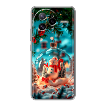 Силиконовый чехол на Poco F7 Ultra с принтом Новый год
